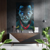 LeBron James Brushed Aluminium Dibond Wall Art.